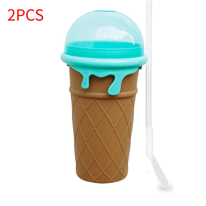 Magic Slushy Maker Cup – 500ml Squeeze & Freeze Smoothie Cup | No Blender Needed