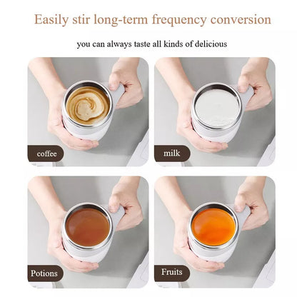 Rechargeable Model Automatic Stirring Cup Coffee Cup High Value Electric Stirring Cup Lazy Milkshake Rotating Magnetic Water Cup Diversi Shop