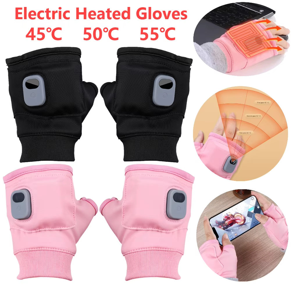 Comfort Warm Gloves Electric Winter Heating USB Rechargeable Smart Warm Winter Gloves For Skiing Cold Weather Driving Hiking Travel & Portable Gadgets