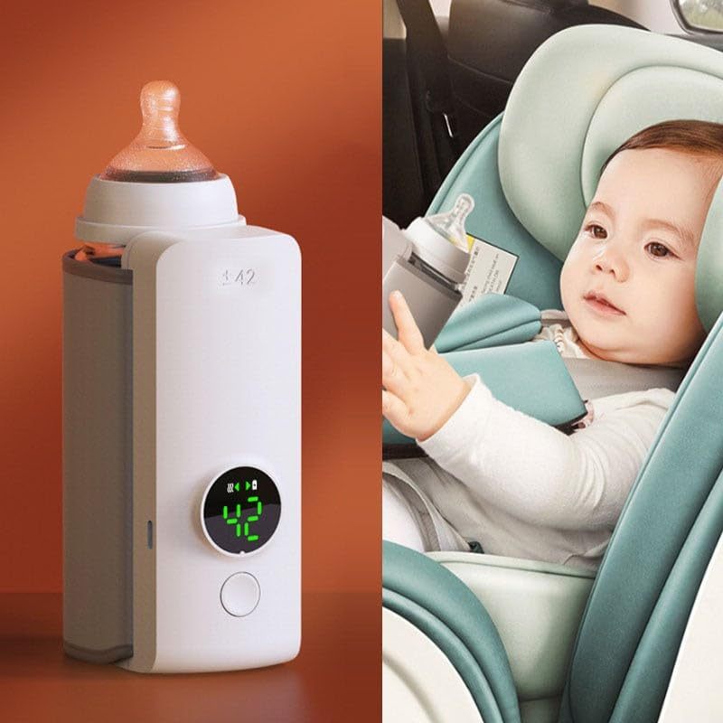 Portable Wireless Rechargeable Baby Bottle Warmer USB Charging And Heating Bag Portable Constant Temperature Milk Warmer Universal Bottle Insulation Sleeve CJ
