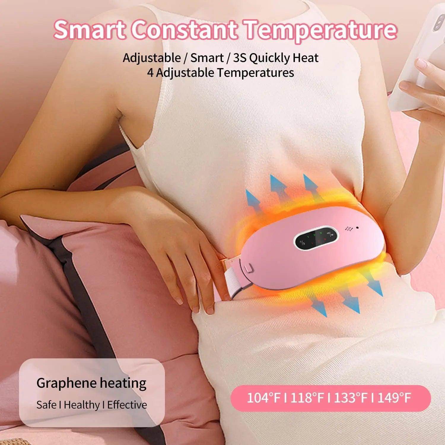 Women in Period Menstrual Heating Pad & Massage Belt - SmartPursue™