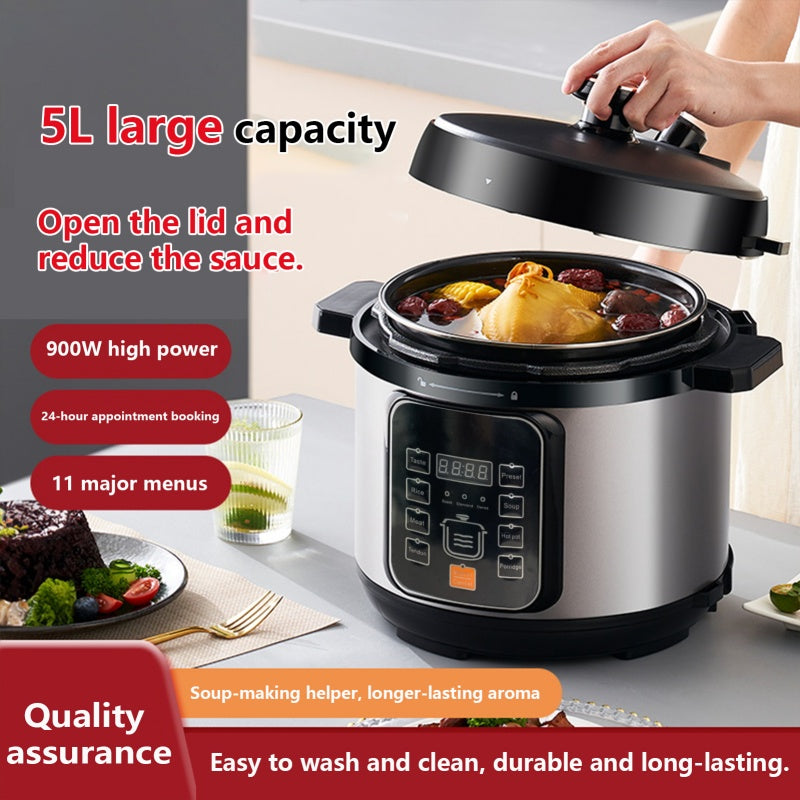1050W Electric Pressure Cooker Multi-Purpose 5 Litre 10-in-1 Digital Screen CJ