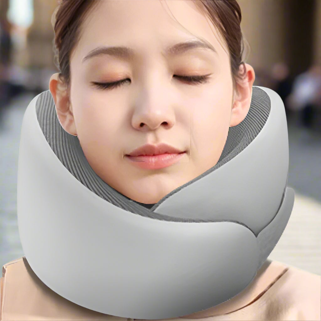🌟 Adjustable Memory Foam U‑Shaped Travel Neck Pillow - SmartPursue™