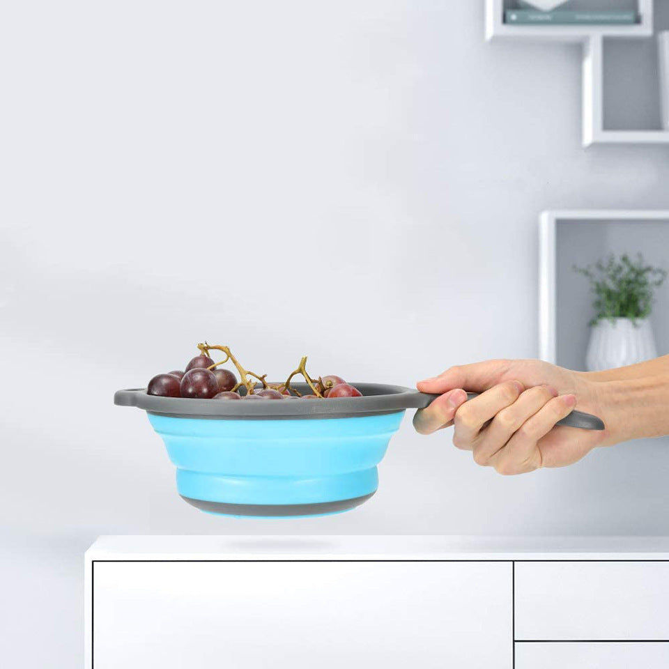 🥦 Foldable Silicone Colander – Space-Saving Strainer - SmartPursue™