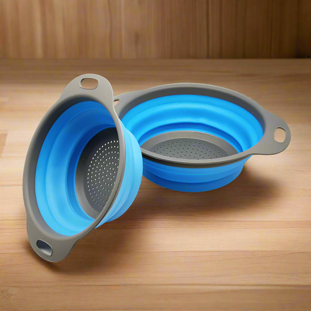 🥦 Foldable Silicone Colander – Space-Saving Strainer - SmartPursue™