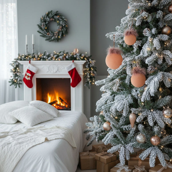 4PCS Set  Christmas Ball Ornaments Glass Hanging Balls For Holiday Tree Decor Shiny Xmas Party Decorations FBA Shipment CJ US