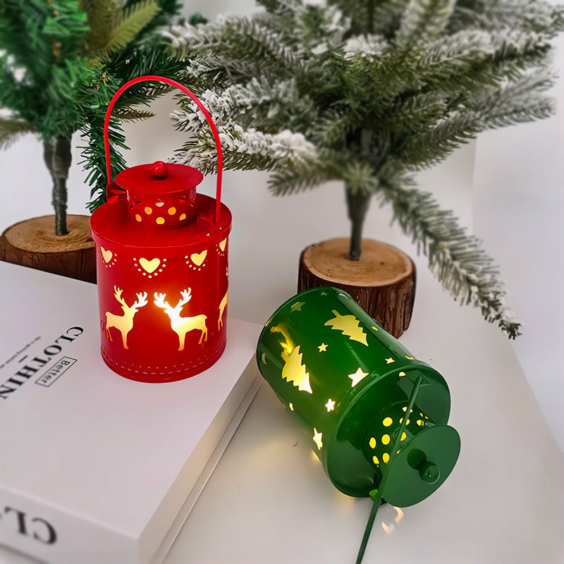 Christmas Candle Lights LED Small Lanterns Wind Lights Electronic Candles Nordic Style Creative Holiday Decoration Decorations CJ
