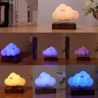 Novelty Night Light Magnetic Levitation Cloud Lamp Creativity Floating 3D Print Bulb Desk Decoration Birthday Gift Diversi Fusion™