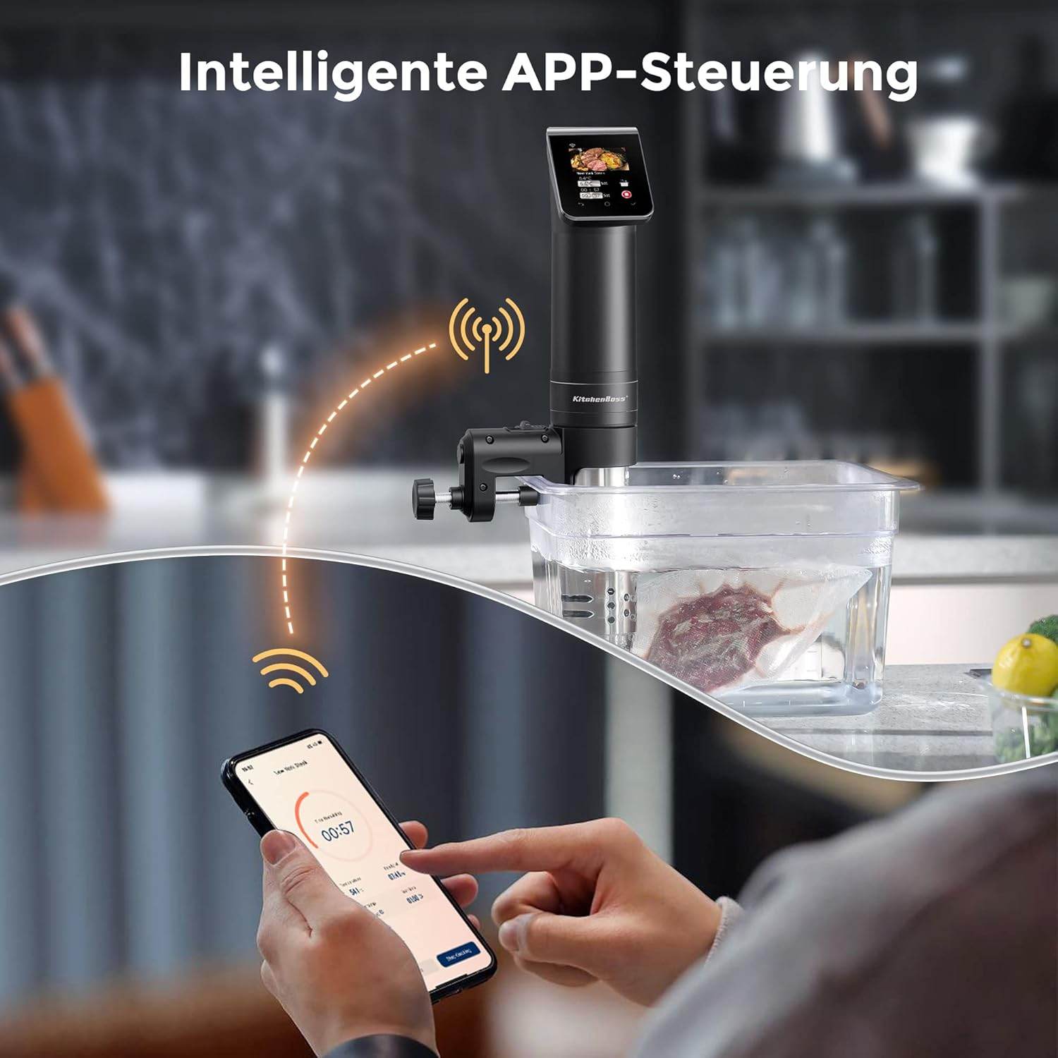 WiFi Sous Vide Cooker for Precision Cooking - SmartPursue™