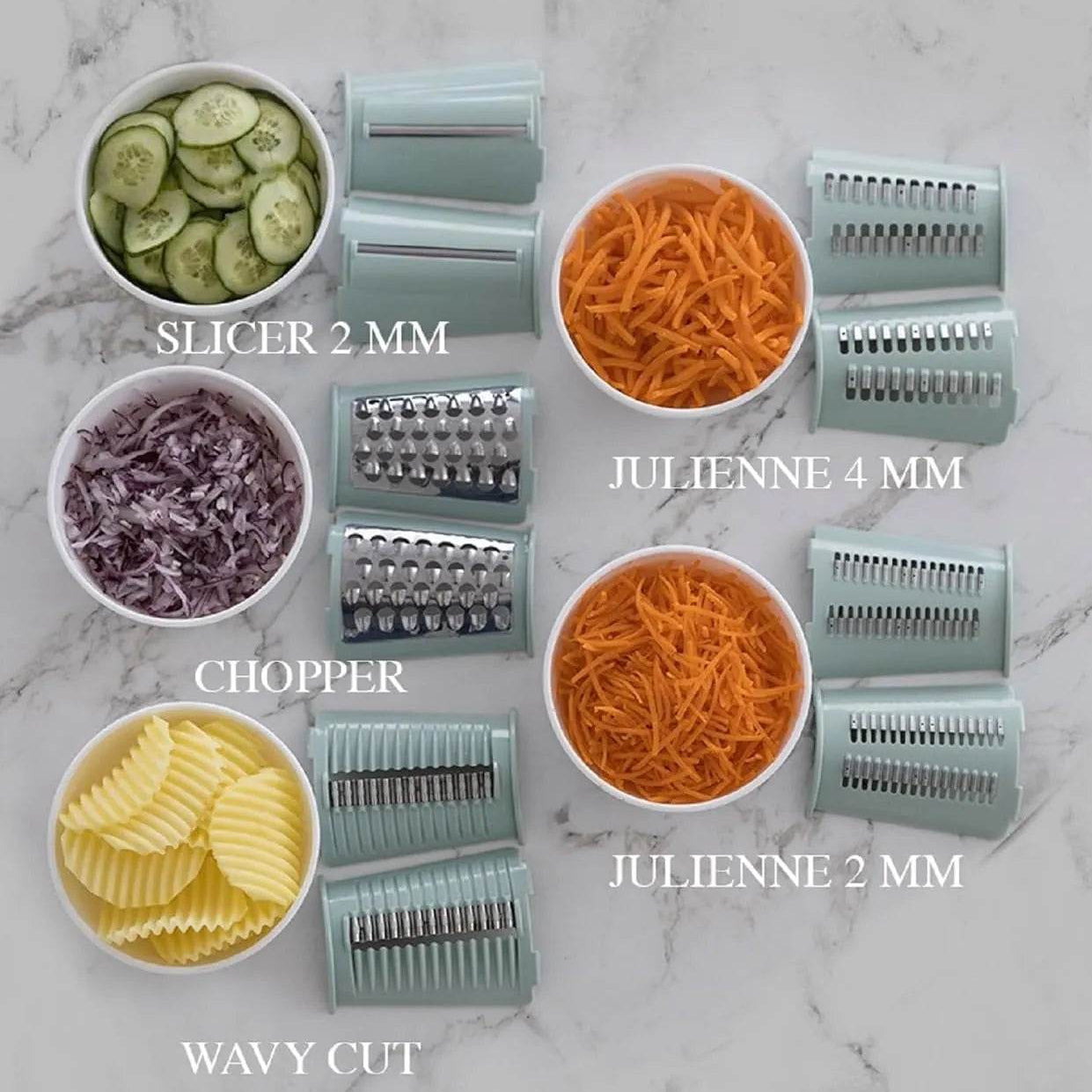 5 in 1 Rotary Gourmet Cheese Grater - SmartPursue™