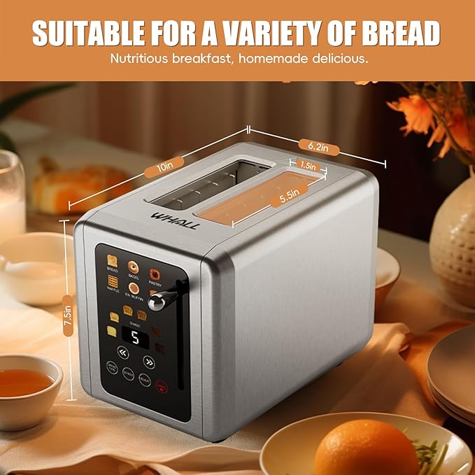 Smart 2-Slice Toaster with Digital Display - SmartPursue™