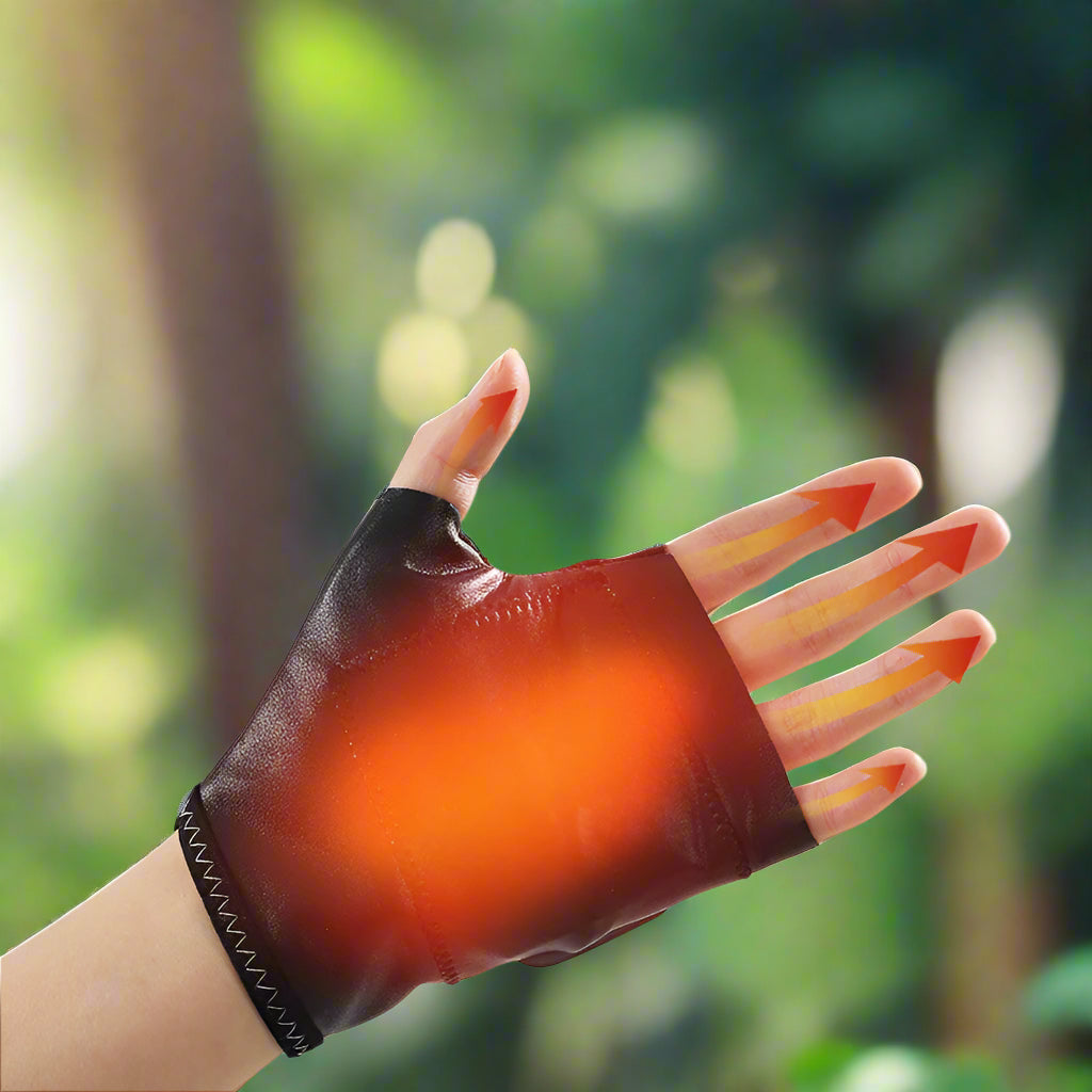 Smart Heating Gloves Charging Warm Riding Warm Hands And Half Fingers Travel & Portable Gadgets