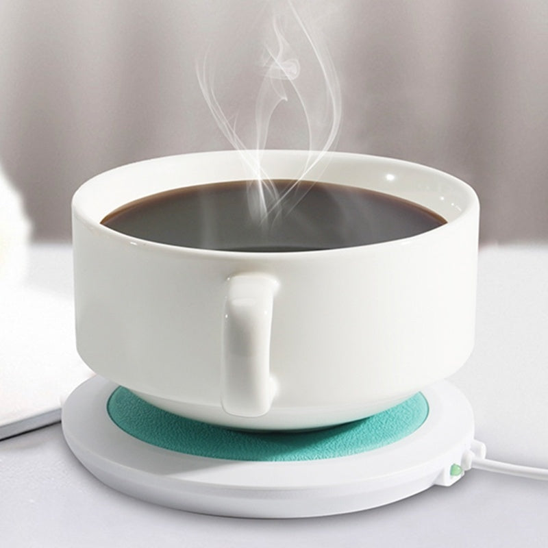 USB Powered Cup Warmer Mat Pad For Coffee Tea Beverage Drink Heating Cup Mat Tea Coffee Cup Mug Mat Creative New Year Gift Smart Kitchen & Home