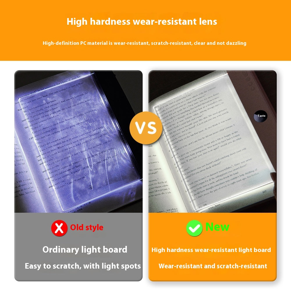 📖 LED Book Light – Eye-Caring Flat Panel Reading Lamp for Travel & Night Use SmartPursue™
