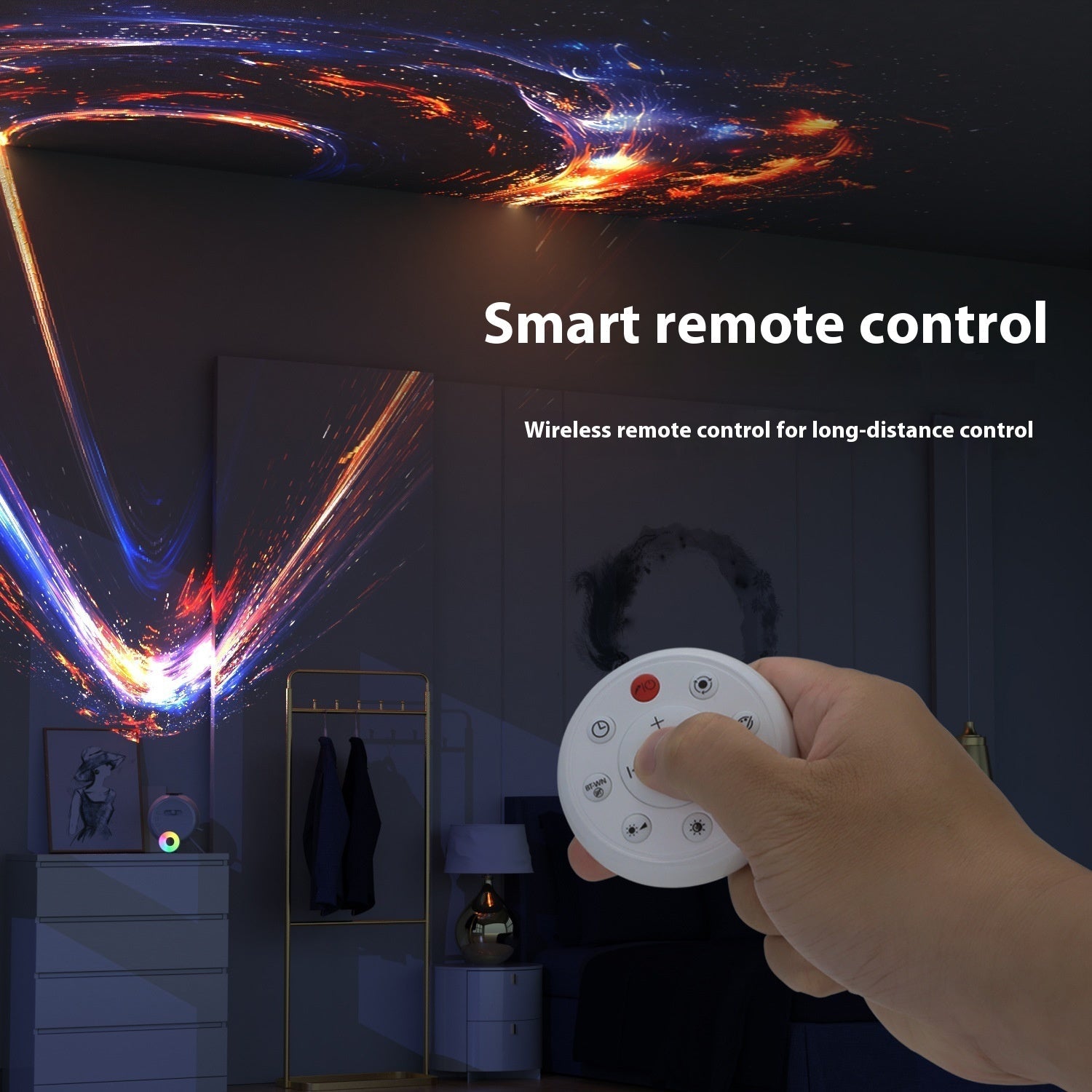 🌌 Star Light Projector – Galaxy Night Light for Bedroom & Home CJ