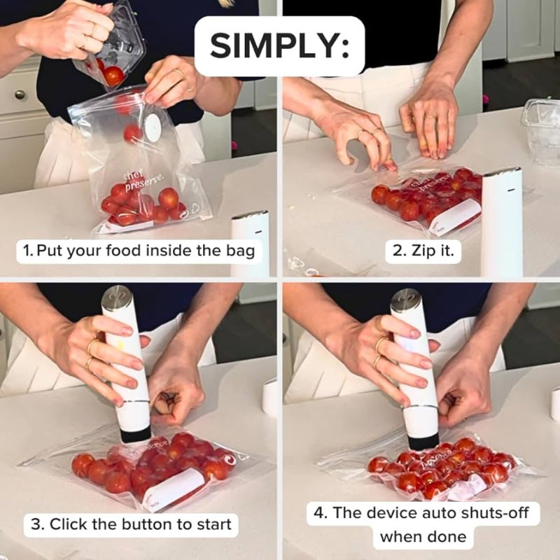 Electric Handheld Vacuum Pump & Vacuum Storage Bags