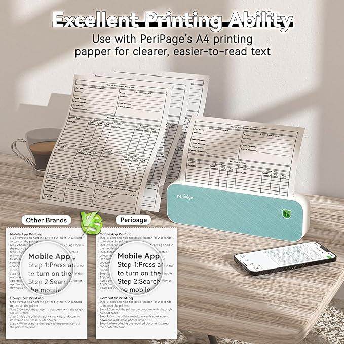 Mini Portable A4 Inkless Printer - SmartPursue™