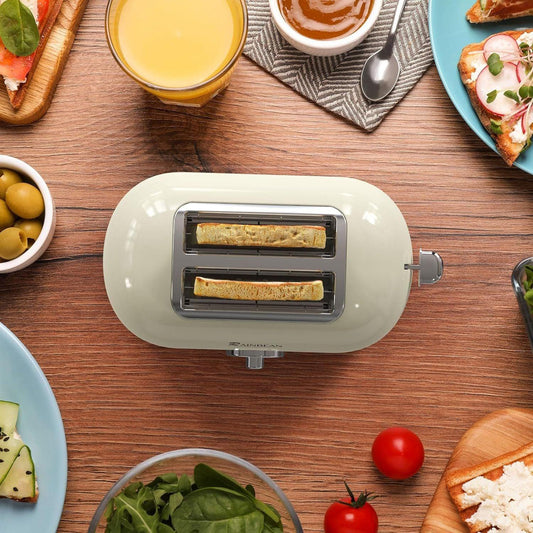 Retro 2-Slice Stainless Steel Toaster - Diversi Fusion™