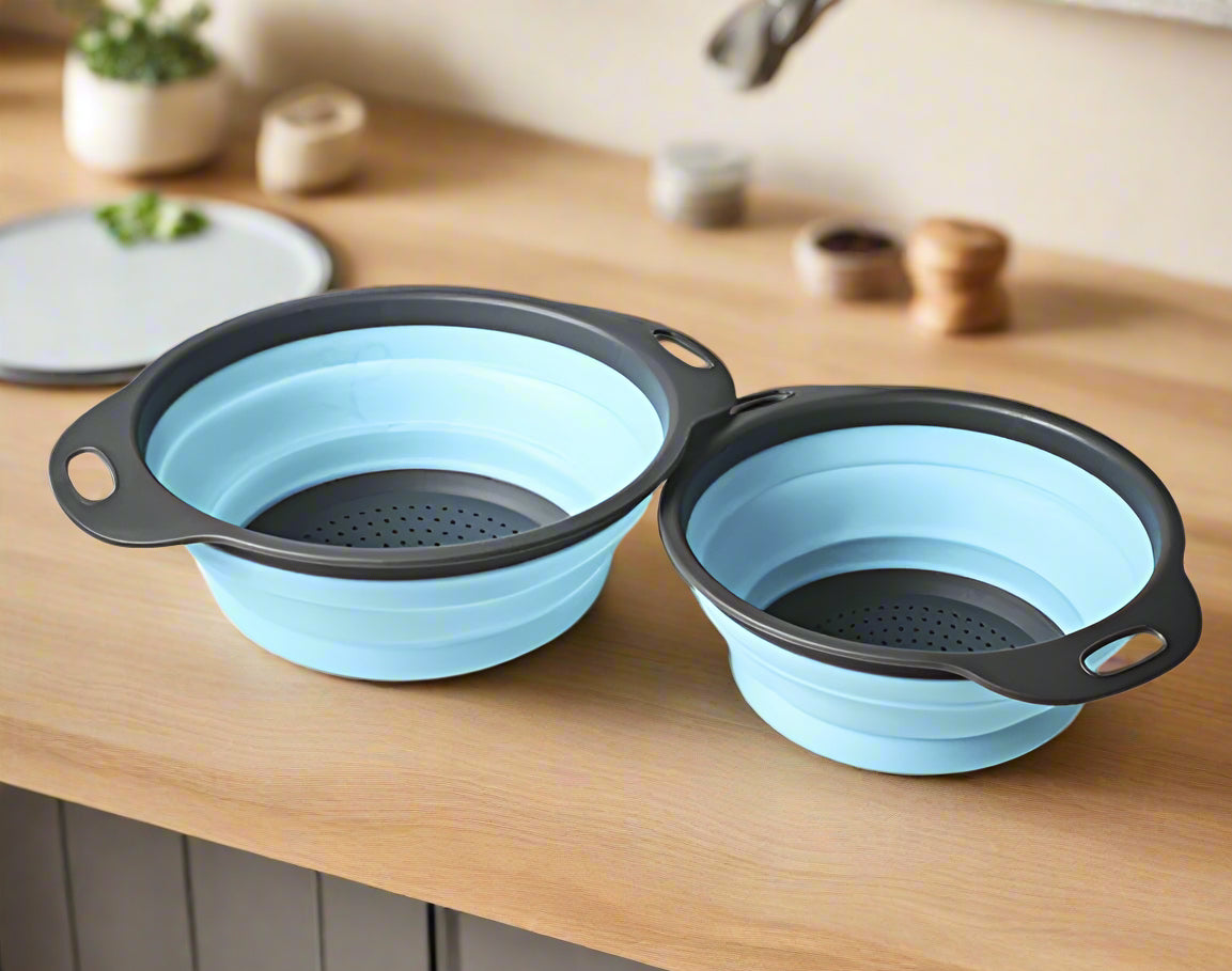 🥦 Foldable Silicone Colander – Space-Saving Strainer - SmartPursue™