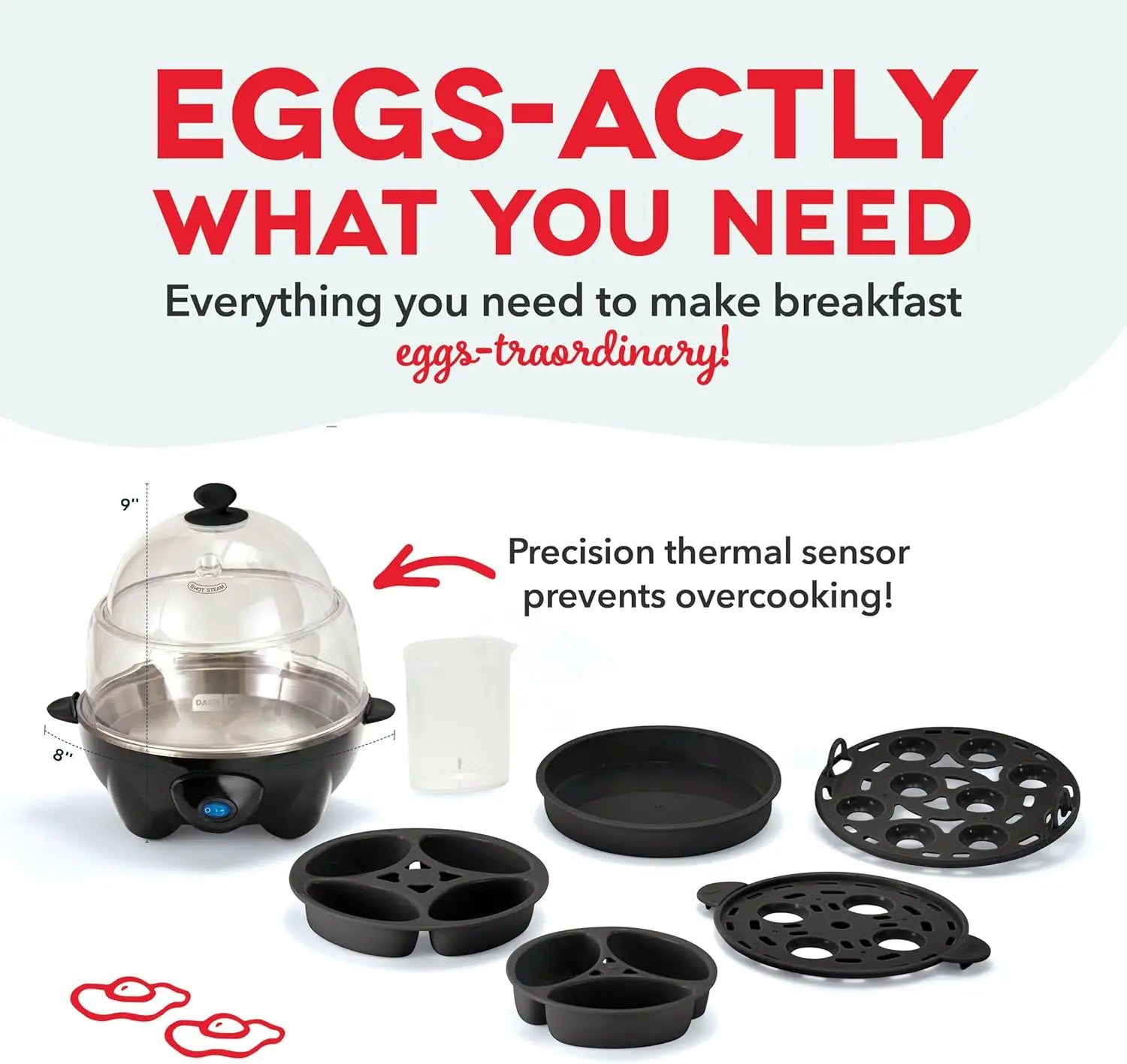 🍳 Dash Deluxe Rapid Egg Cooker – Fast, Foolproof Egg Perfection - SmartPursue™