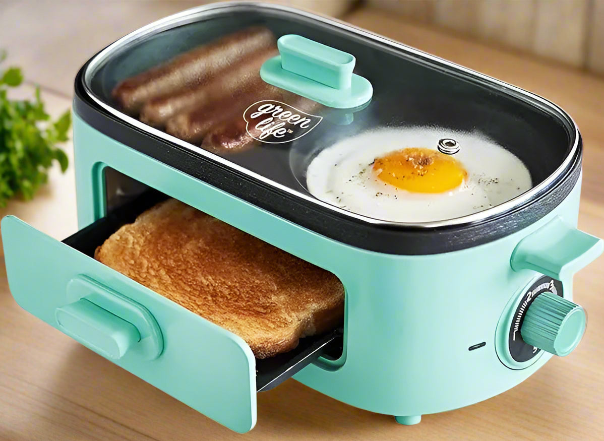 3-in-1 Breakfast Station – Ceramic Nonstick Griddles - SmartPursue™