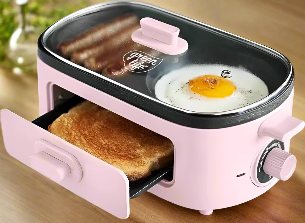 3-in-1 Breakfast Station – Ceramic Nonstick Griddles - SmartPursue™