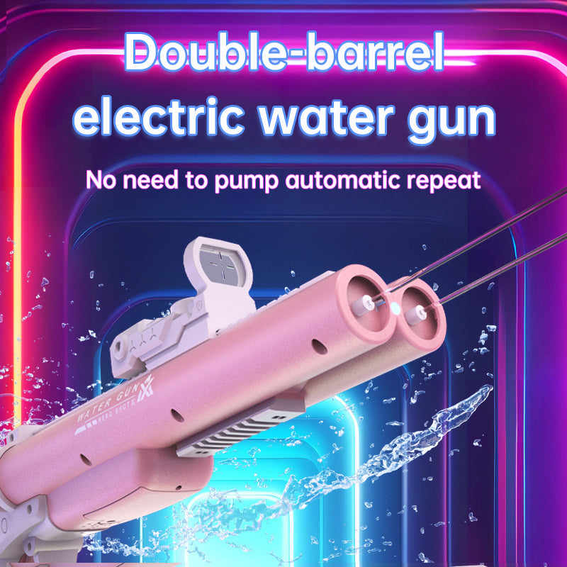 Double tube electric water gun outdoor water play war toy | Diversi