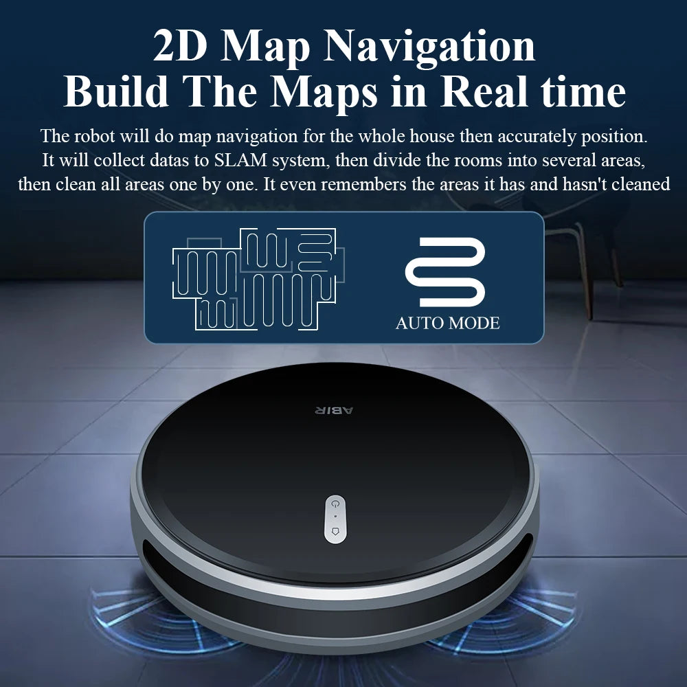 🤖 Robot Vacuum – 6000 Pa Suction, Wi‑Fi App & Dual Wet-Dry Mop - SmartPursue™