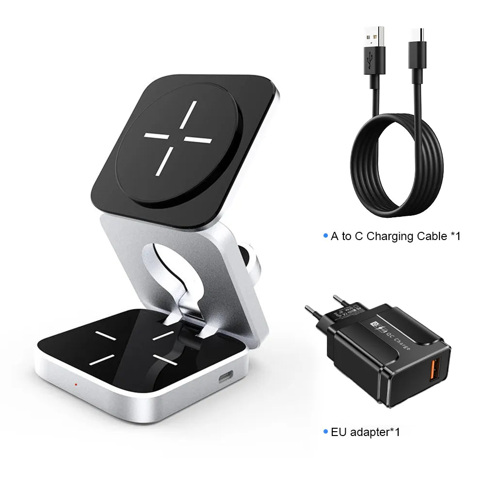 Foldable Magsafe Wireless Charging Station Fast Charger | Diversi