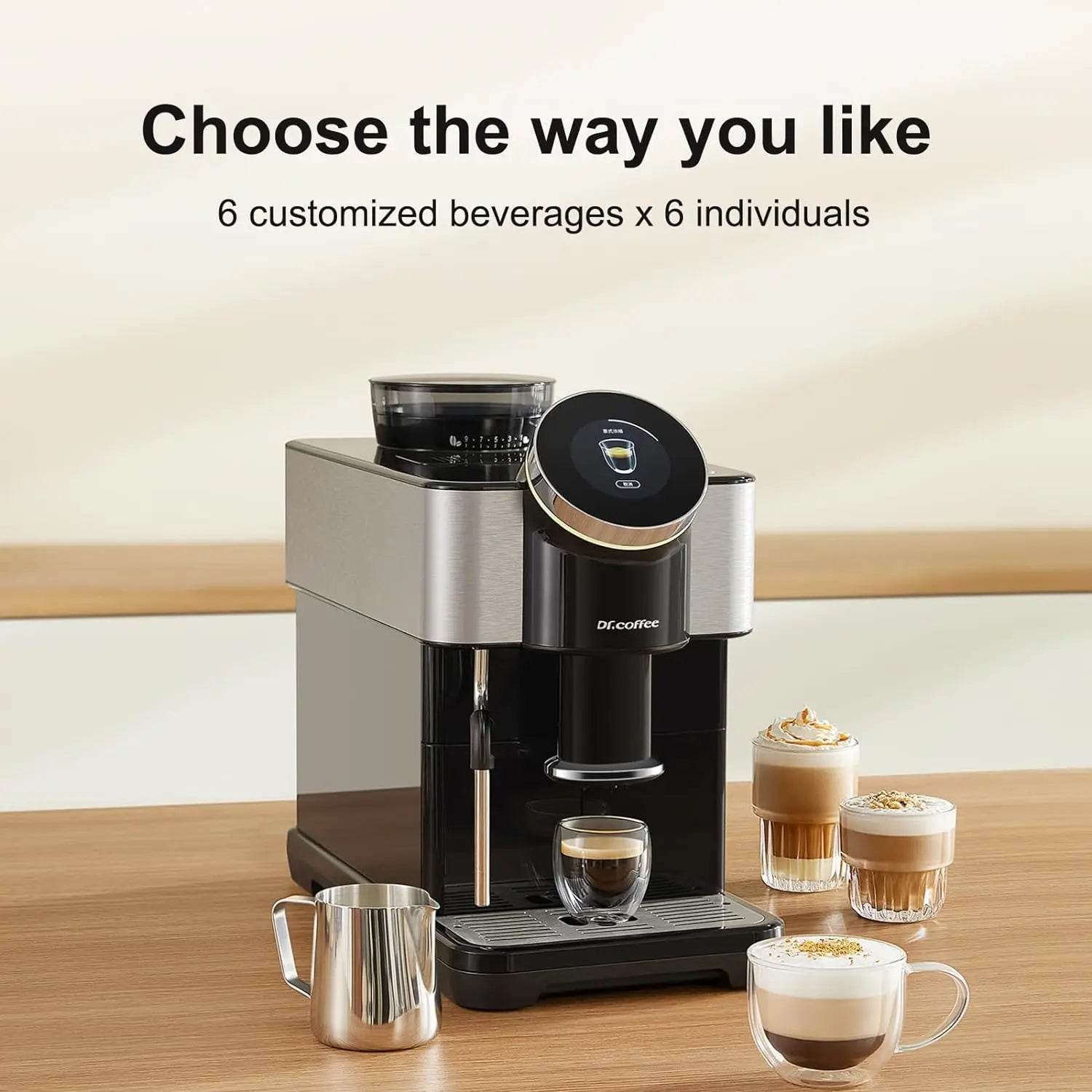 Fully Automatic Espresso Machine Bean-to-Cup Coffee Maker - SmartPursue™