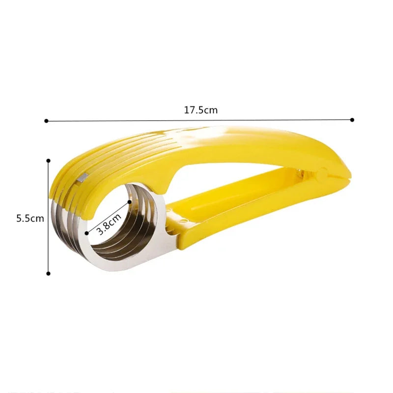 Creative Banana Slicer & Sausage Slicer – Stainless Steel Fruit Cutter