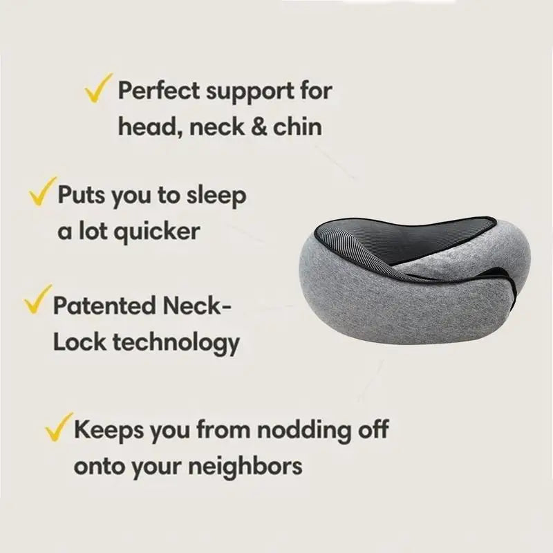 Travel neck pillow for long flights - Diversi Fusion™