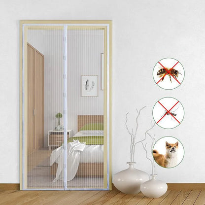Tool-free Reinforced Magnetic Screen Door | mosquito magnetic door net