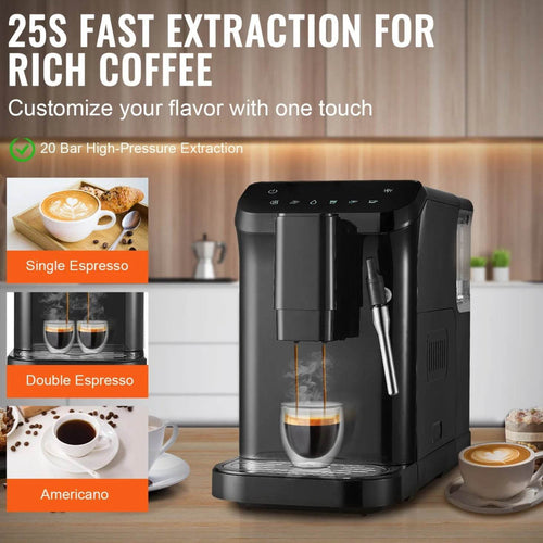 Automatic Espresso Machine with Grinder & Frother - SmartPursue™