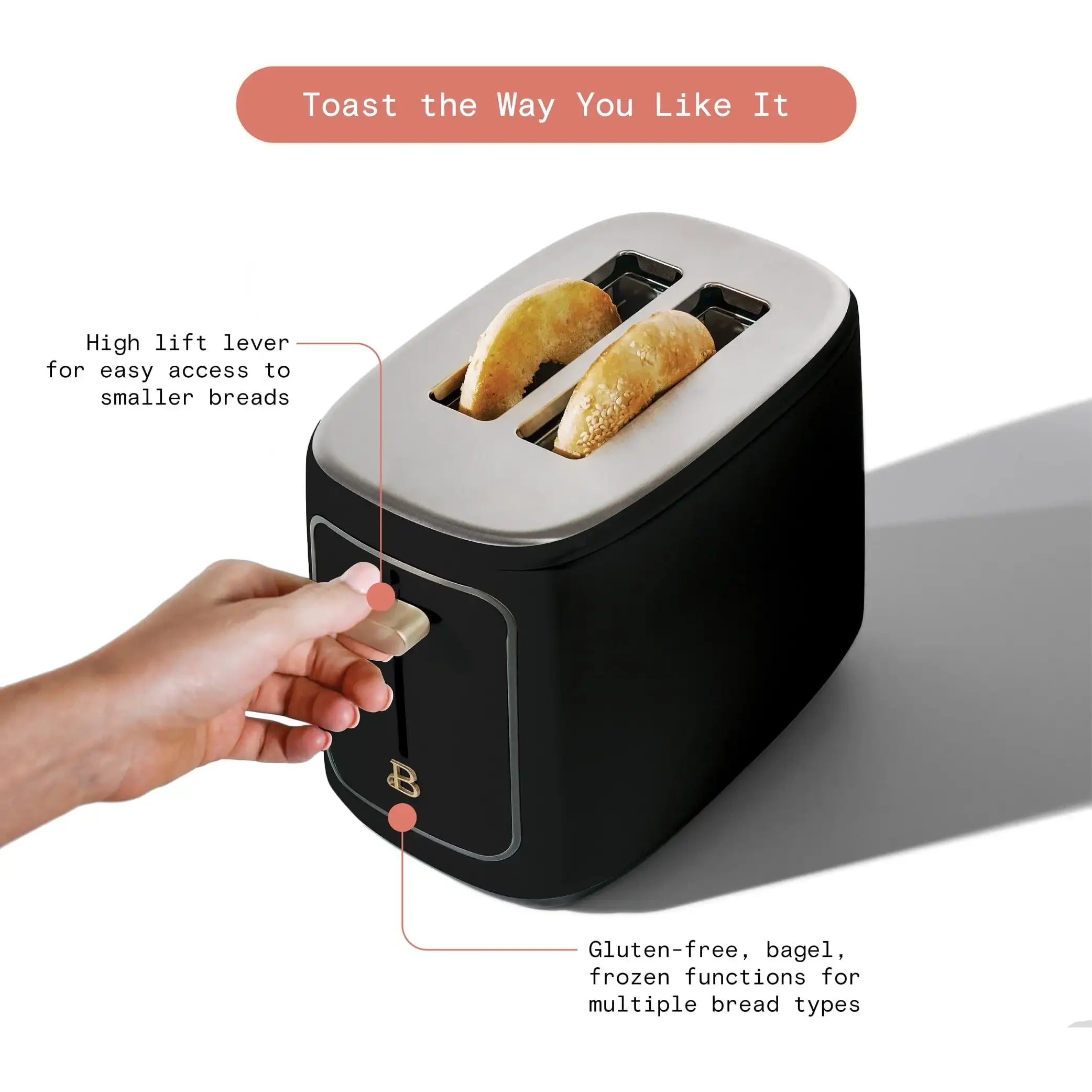 Touchscreen 2-Slice Toaster - SmartPursue™