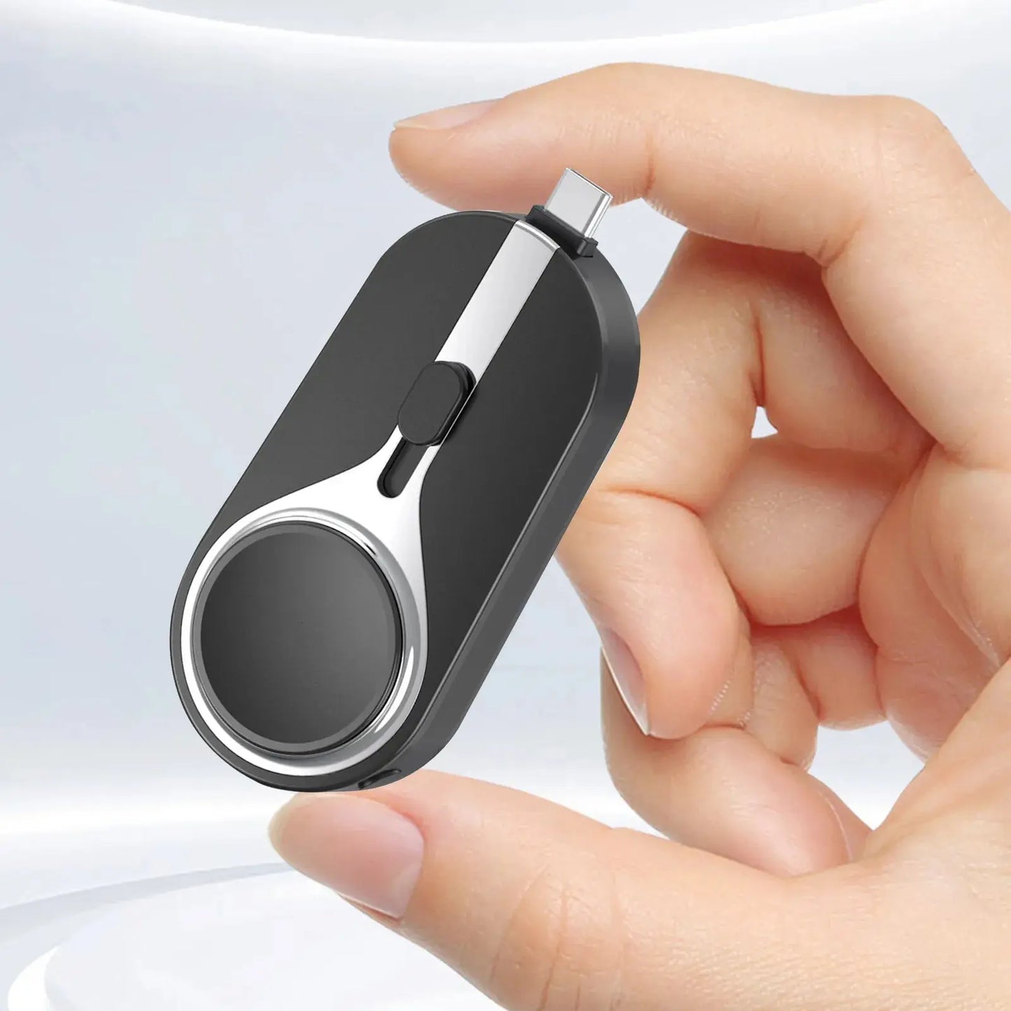 Portable Keychain Charger Type-C Ultra-Compact Mini Battery Pack Fast Charging For Iphone