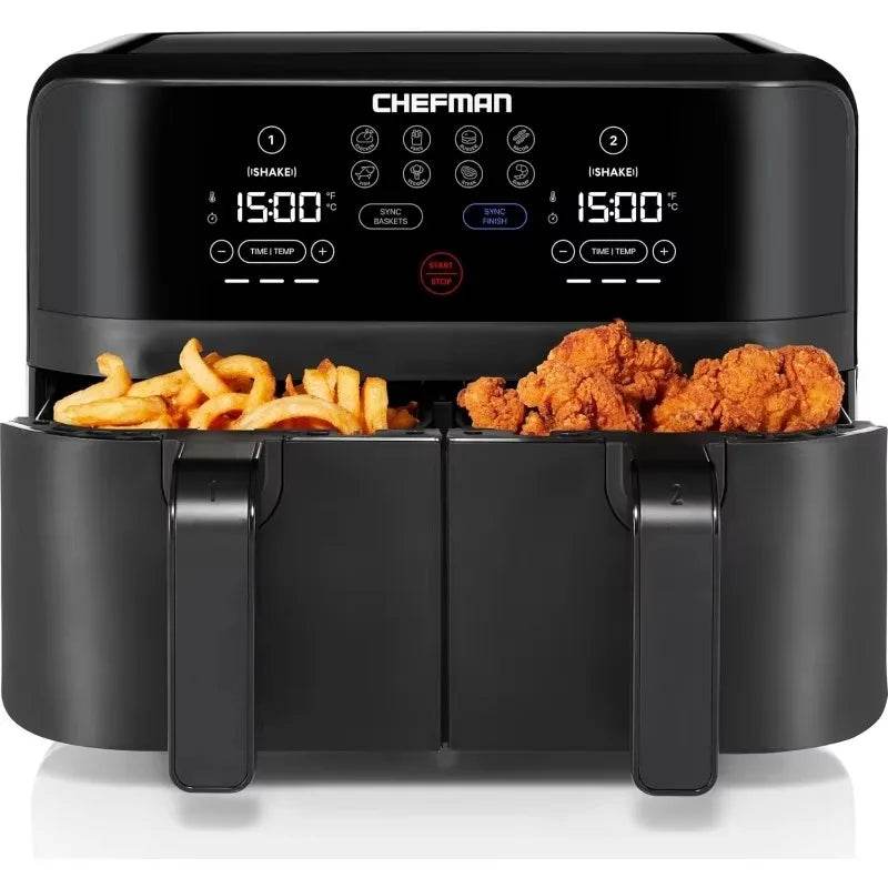 6 Quart Smart Dual Basket Air Fryer - SmartPursue™