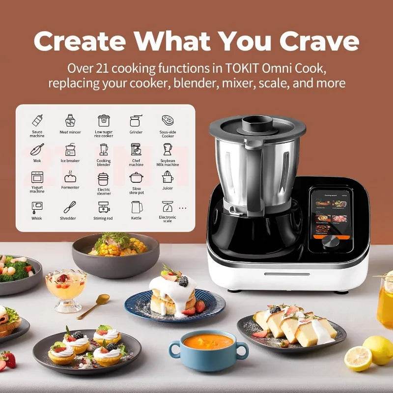 Omni Cook Chef Robot: Smart Cooking Machine - SmartPursue™
