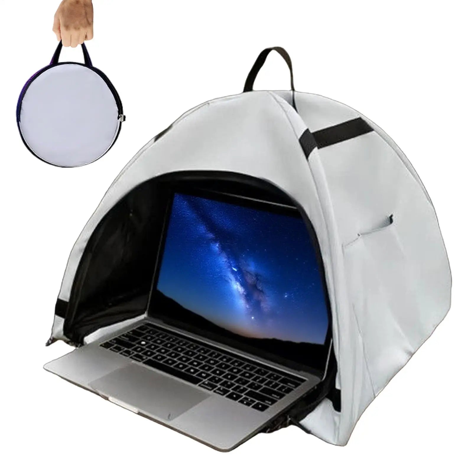 Foldable Laptop Sunshade & Privacy Cover – Anti-Glare Hood for 13–16 Inch Laptops
