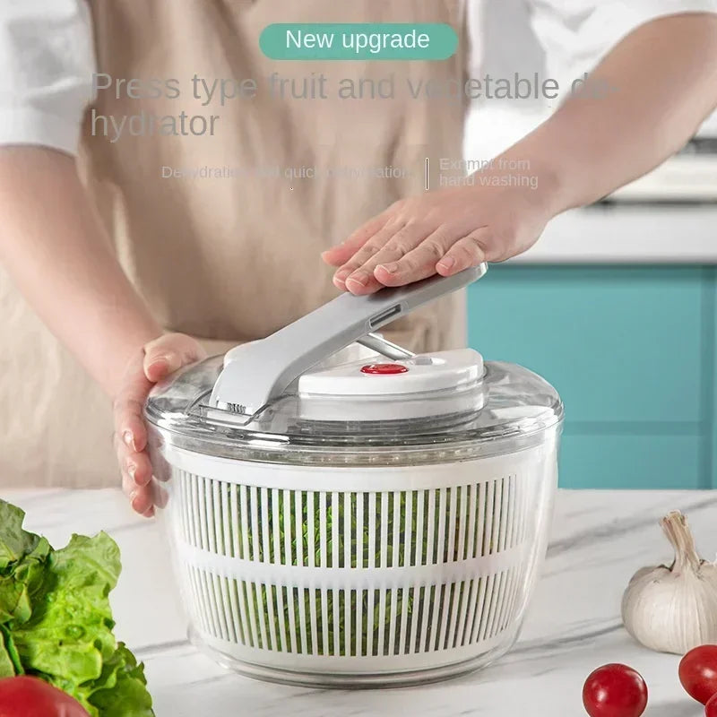 🥬 3L Vegetable Salad Spinner – Spin, Wash & Mix in One Tool - SmartPursue™