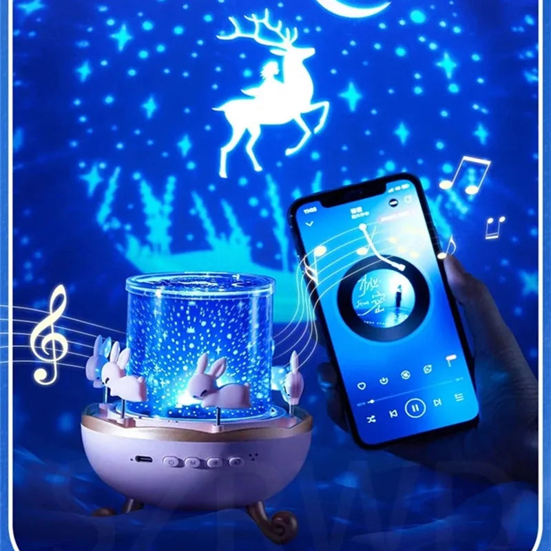 🌙 Kids Night Light Projector – USB Rechargeable LED Lamp SmartPursue™