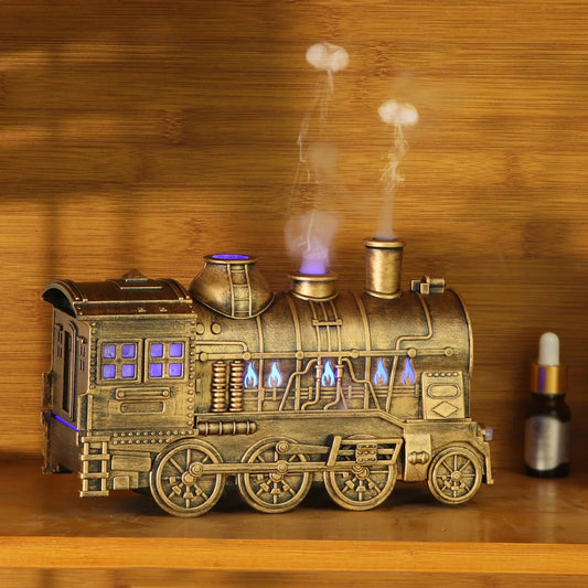 Mini Train Shape Aromatherapy Essential Oil Diffuser Ultrasonic Cool Mist Air Humidifier with LED Lamp Aroma Difusor Atomizer Diversi Fusion™