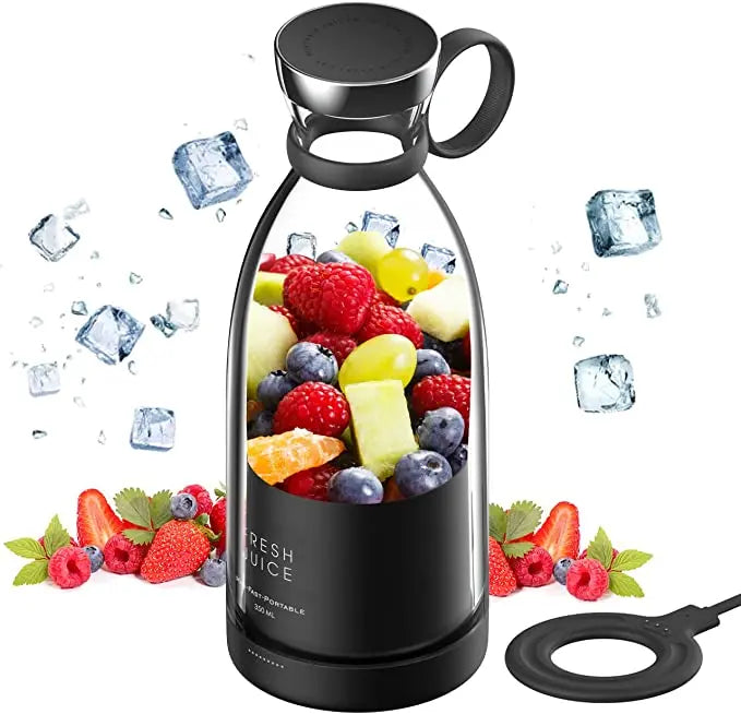 Portable Mini Juice Blender Bottle with Wireless Charging Travel & Portable Gadgets