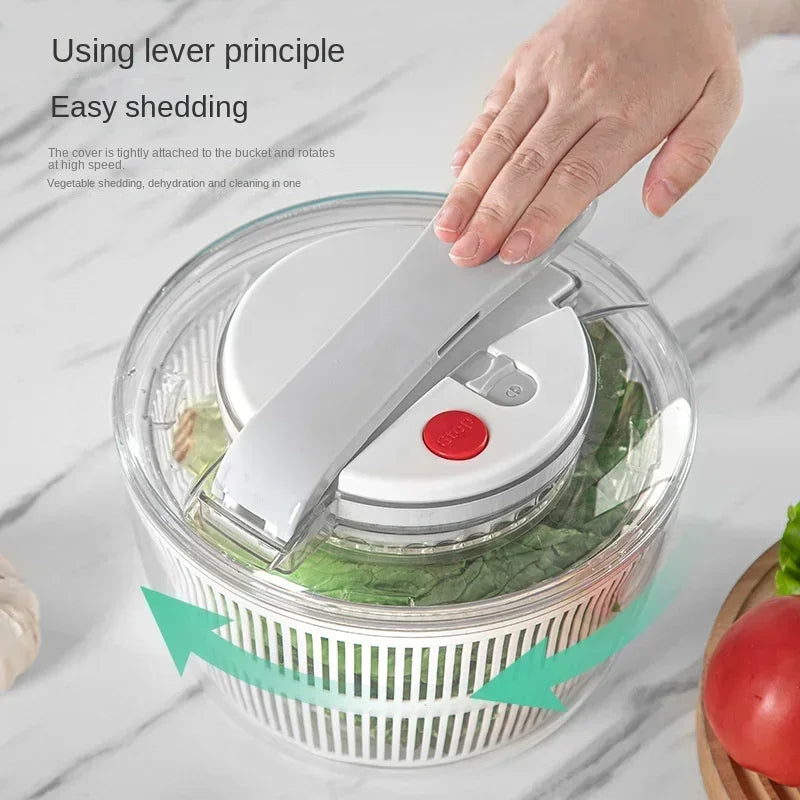 🥬 3L Vegetable Salad Spinner – Spin, Wash & Mix in One Tool - SmartPursue™