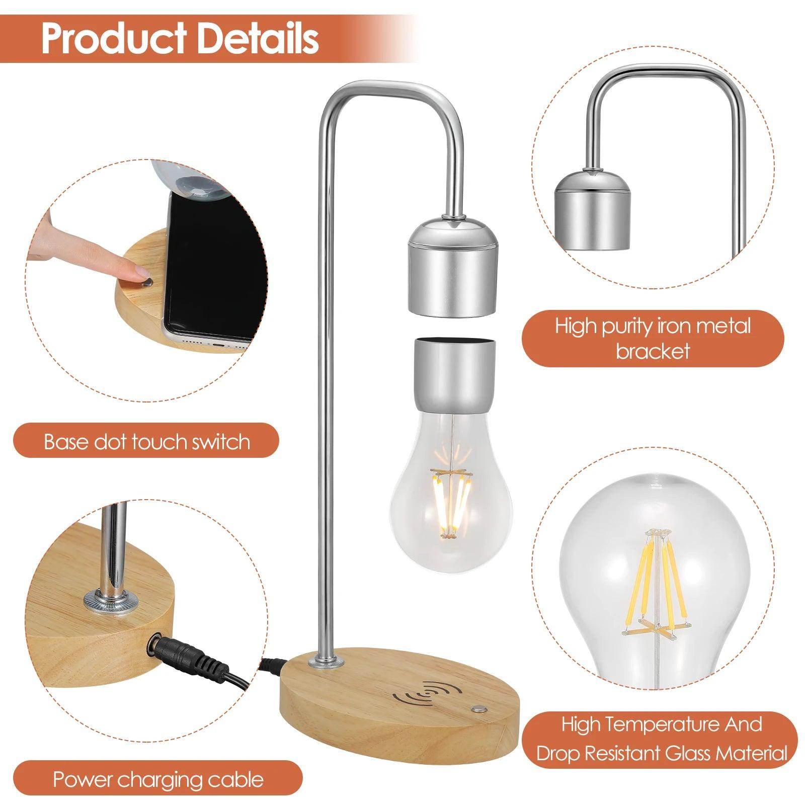 Modern Levitating Lamp With Floating Light Bulb - SmartPursue™
