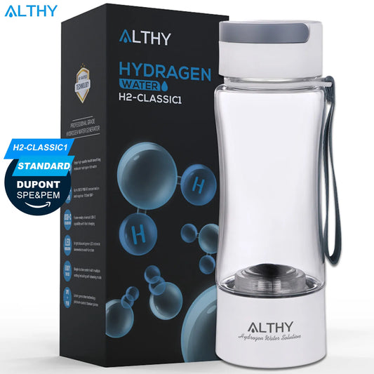 ALTHY Hydrogen Rich Water Generator Bottle Cup - PEM Dual Chamber Maker lonizer - H2 Inhalation device Diversi Shop™