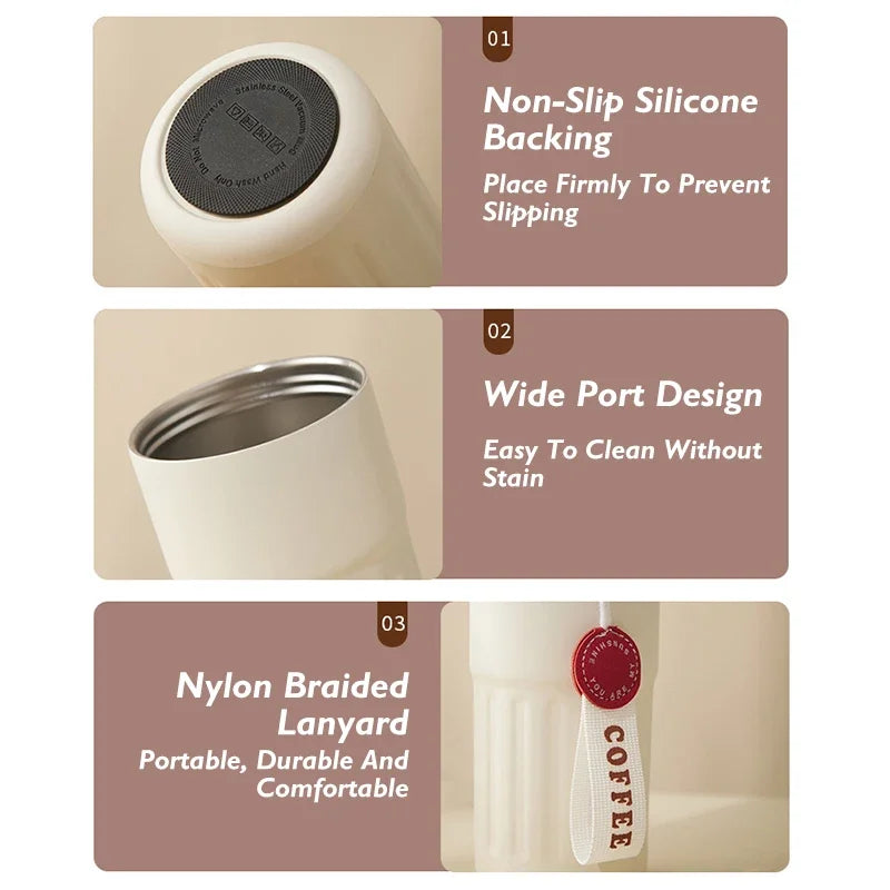 🌡️ Smart LED Thermos Bottle – Stainless Steel Travel Flask - SmartPursue™