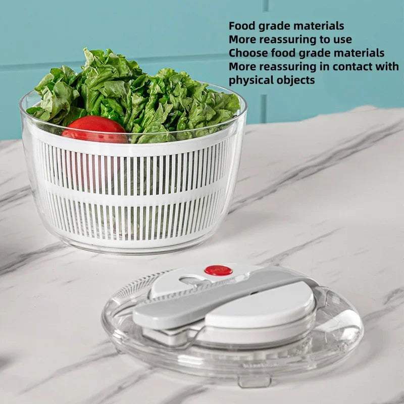 🥬 3L Vegetable Salad Spinner – Spin, Wash & Mix in One Tool - SmartPursue™