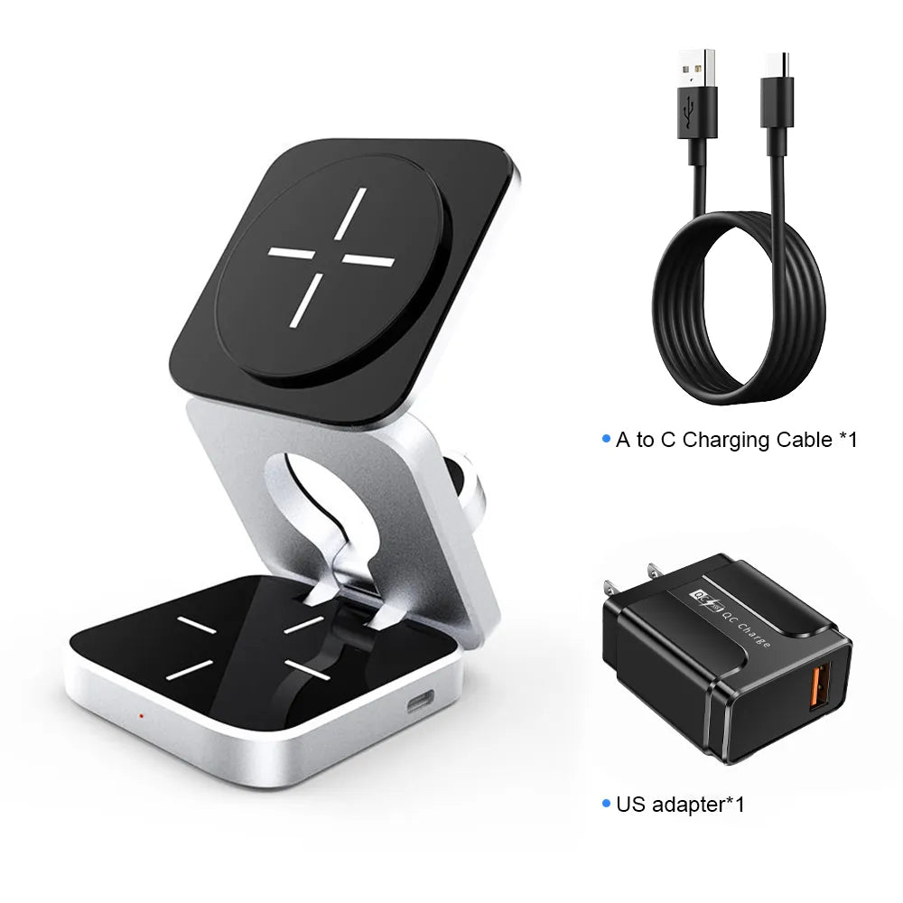 Foldable Magsafe Wireless Charging Station Fast Charger | Diversi