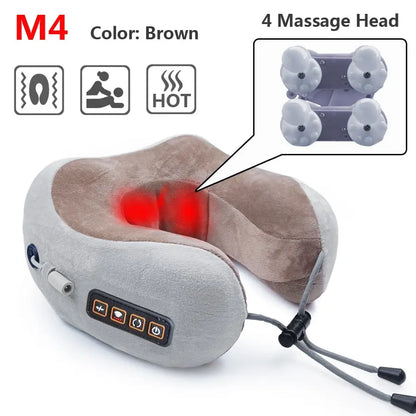 Smart neck massager with heat Compress